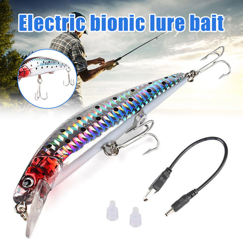 Electric Vibration Fishing Lure USB Charging LED Light Bait for Ultimate Fish Attraction